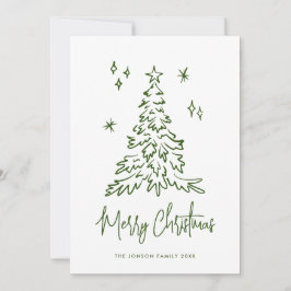 Funky Hand plockade Scribble Retro-jul Julkort