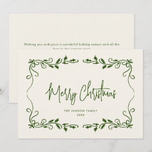 Funky Hand plockade Scribble Retro-jul Julkort