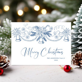 Funky Hand plockade Scribble Retro-jul Julkort