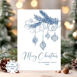 Funky Hand plockade Scribble Retro-jul Julkort