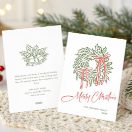 Funky Hand plockade Scribble Retro-jul Julkort