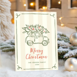 Funky Hand plockade Scribble Retro-jul Julkort