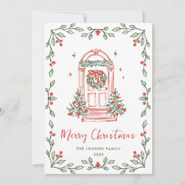 Funky Hand plockade Scribble Retro-jul Julkort