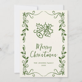 Funky Hand plockade Scribble Retro-jul Julkort