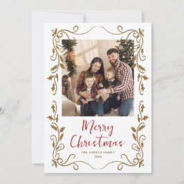 Funky Hand plockade Scribble Retro-julfoto Julkort