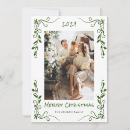 Funky Hand plockade Scribble Retro-julfoto Julkort