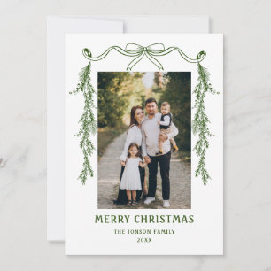 Funky Hand plockade Whimsical Retro jul 2 foto Julkort