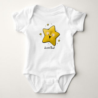 Funky Happy Star Sweet Bud Baby Creeper Tee