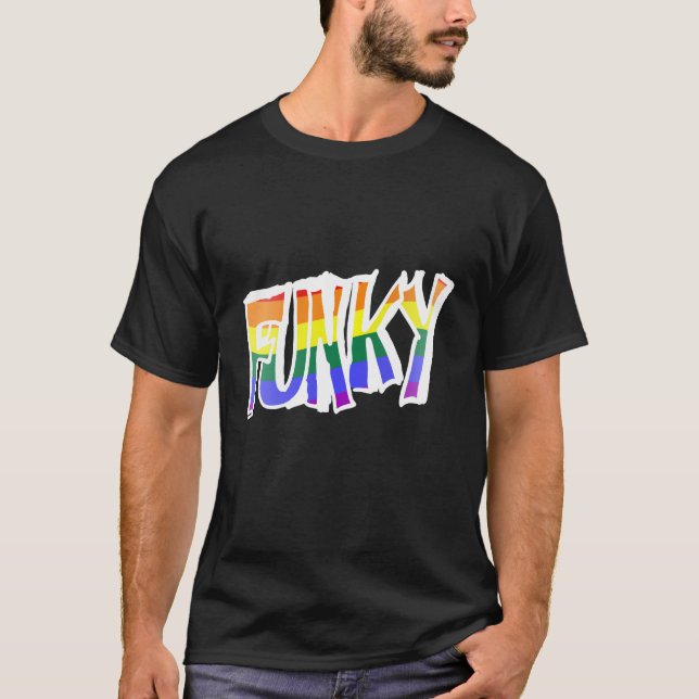 Funky Holographic T Shirt (Framsida)