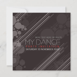 Funky House Dance Party-inbjudan Inbjudningar