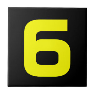 Funky House Numbers Kakelplatta