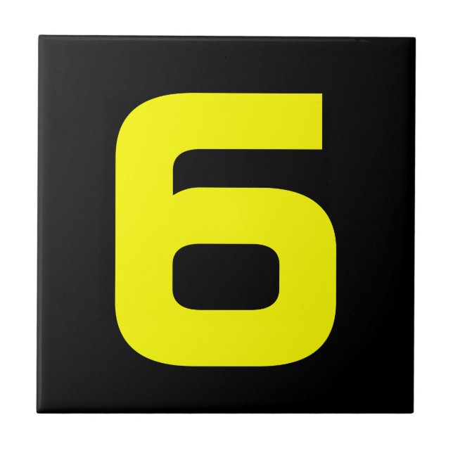 Funky House Numbers Kakelplatta (Framsidan)