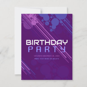Funky House Party Birthday-inbjudan Inbjudningar