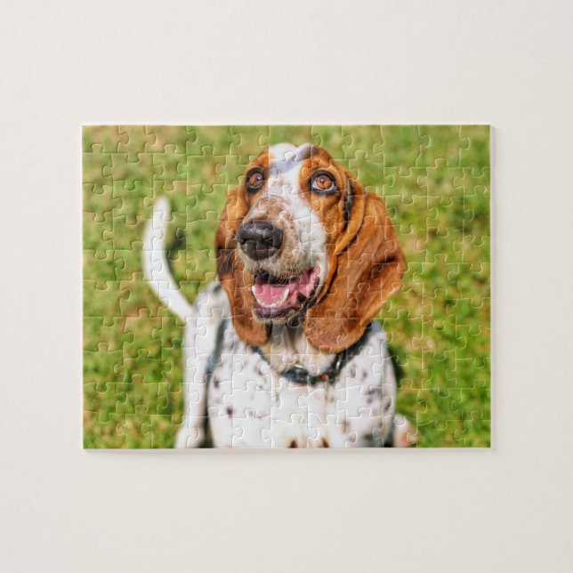 Funky Hund Basset Hound Pussel (Horisontell)