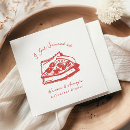 Funky I Har Sauced Pizza Rehearsal Middag Pappersservett