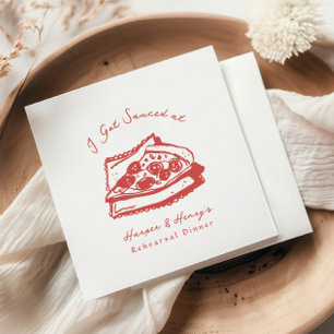 Funky I Har Sauced Pizza Rehearsal Middag Pappersservett