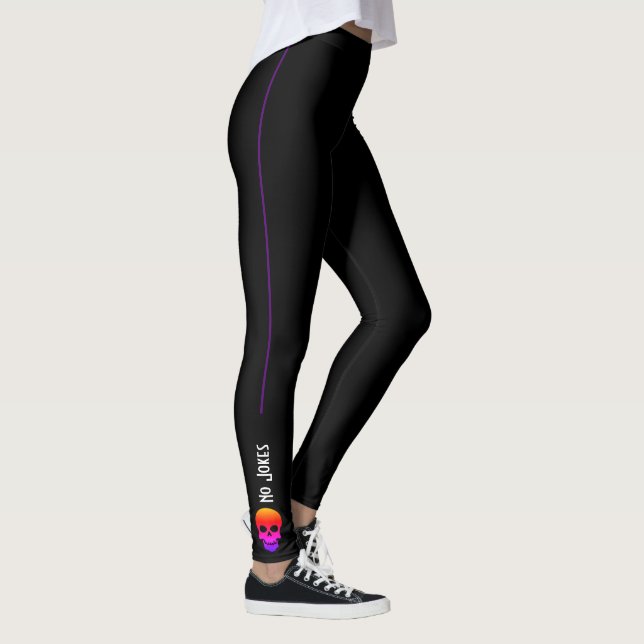 Funky Inga skämtar BrightStor Skull Leggings (Höger)