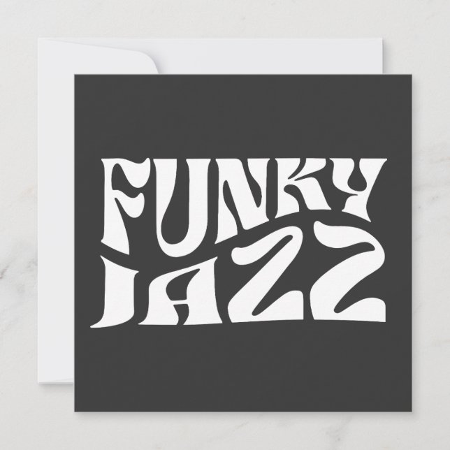 Funky Jazz-musik Fet typografi (Framsida)
