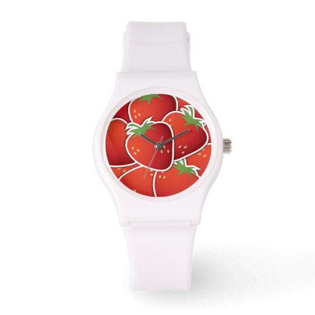 Funky jordgubbar armbandsur (Framsida)