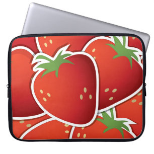 Funky jordgubbar laptop fodral