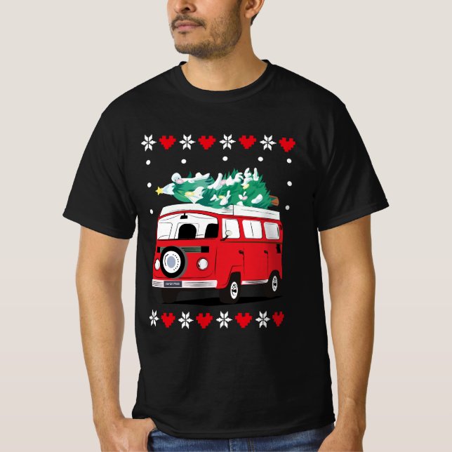 funky julbil t shirt (Framsida)