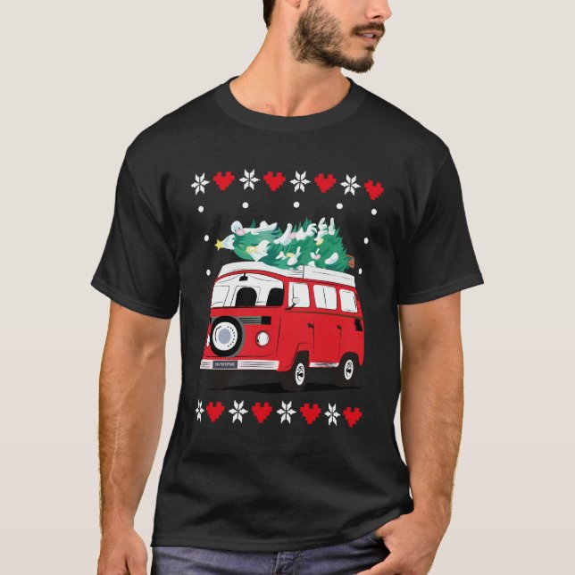 funky julbil t shirt (Framsida)