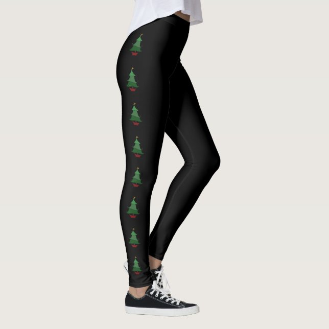 Funky Julgran Skiss Leggings (Höger)