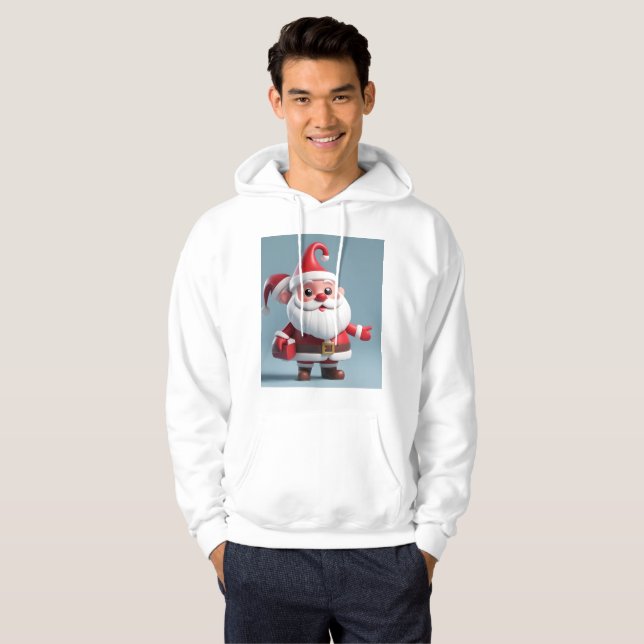 Funky jultomten hoodie (Hel framsida)