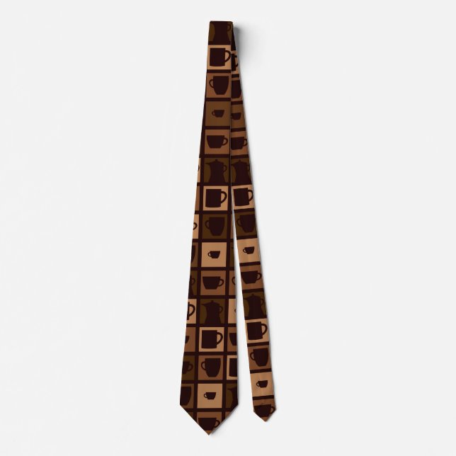 Funky kaffe mosaik slips (Framsida)