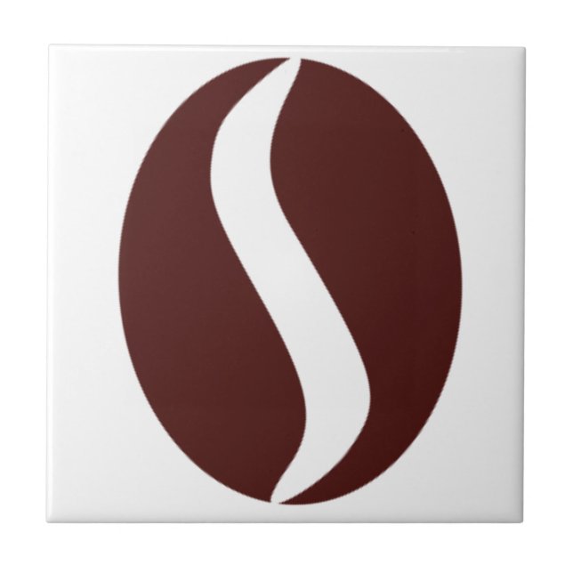 Funky kaffeböna kakelplatta (Framsidan)