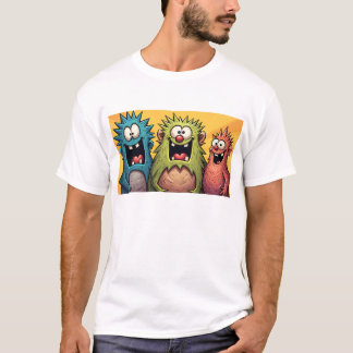 Funky Kaiju Osaka Monster Art Sprider Glädje & Lee T Shirt