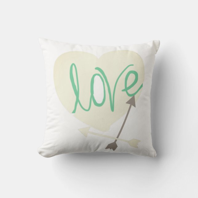 Funky Kärlek Hjärtpilar Dekorativ kudde Cushion (Framsida)