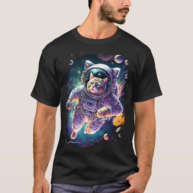 Funky Kassaastronaut - grafik för kosmetiskt utrym T Shirt (Framsida)
