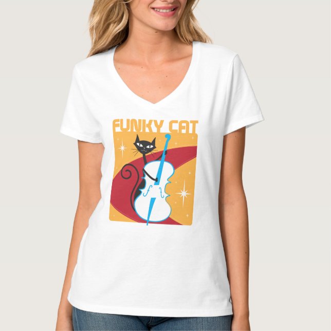 Funky Katt T Shirt (Framsida)