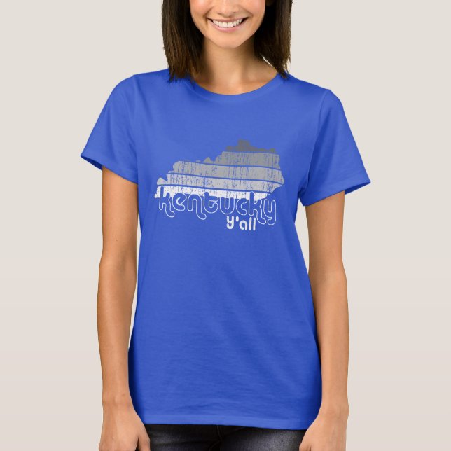 Funky Kentucky Y'all Dam T-shirt (Framsida)