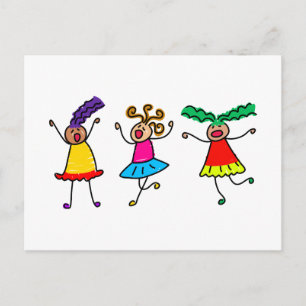 Funky Kids Vykort