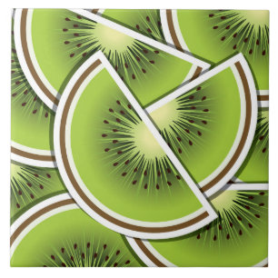 Funky kiwi frukgräs kakelplatta