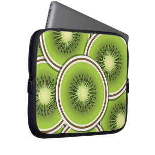 Funky kiwi-fruktskivor laptop fodral