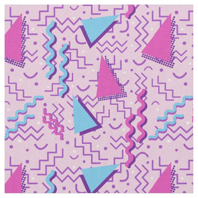 Funky Klistra in Rosa Memphis design Tyg (Närbild)
