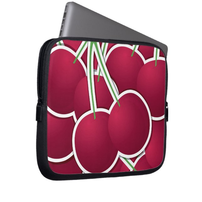 Funky körsbär laptop sleeve (Framsidan Höger)