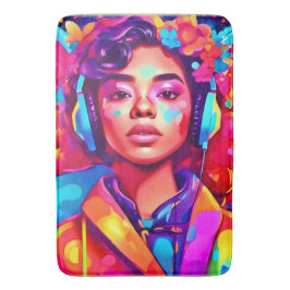 Funky Lady Digital konstverk Badrumsmatta