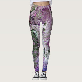 Funky Lila Abstrakt Leggings