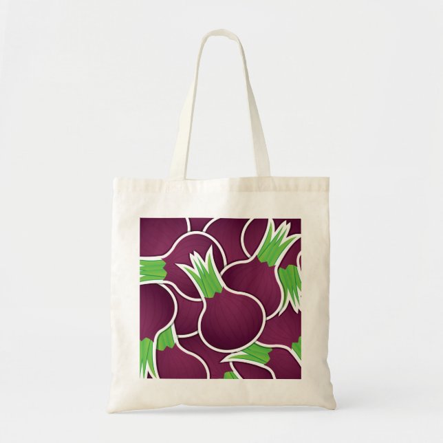 Funky lila lök tygkasse (Framsidan)