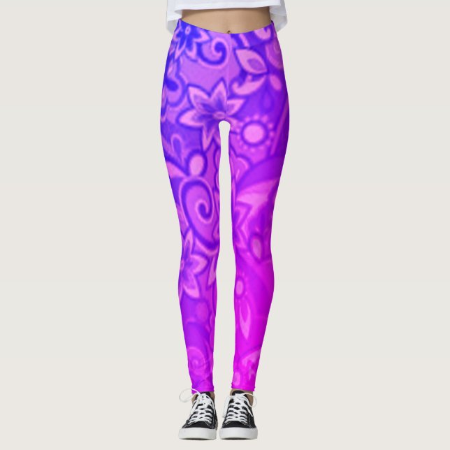 Funky Lila Pucci Leggings (Framsida)