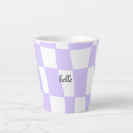 funky lila schackrat latte mugg