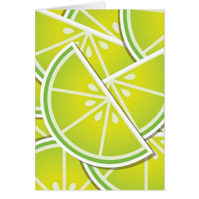 Funky lime wedons hälsningskort (Framsidan)