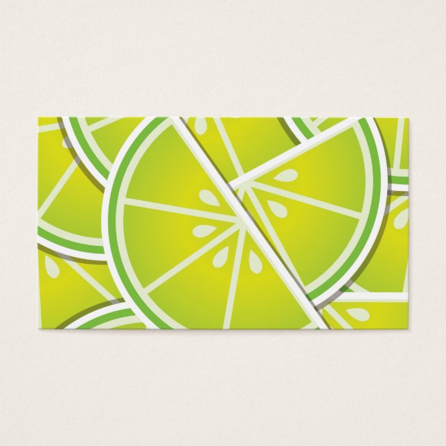 Funky lime wedons visitkort (Framsidan)