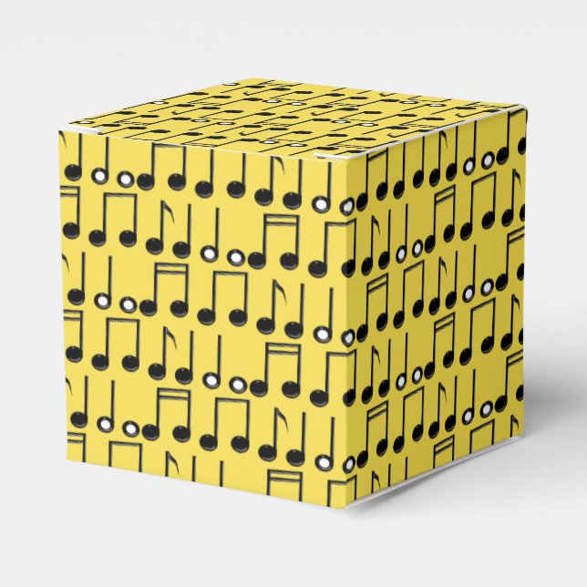 Funky Ljus Musiknotsmönster Förmånslåda Presentaskar (Framsidan Sidan)