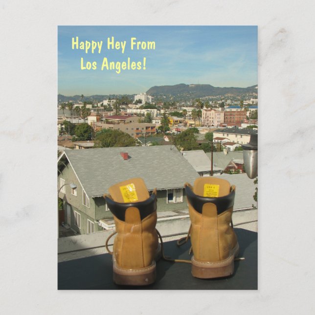 Funky Los Angeles Postcard! Vykort (Framsida)