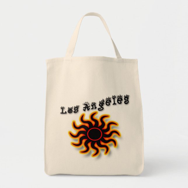 Funky Los Angeles Tote! Tygkasse (Framsidan)